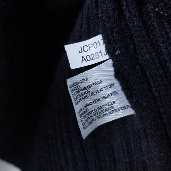 Arizona Jeans Black Sweater Denim Jacket - Picture 5 of 5